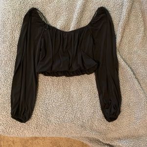 FOREVER21 billowy crop top, Size: Medium